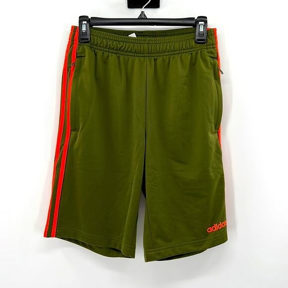 Adidas Men's Tricot 10 Shorts - Wild Pine/Orange - Small - New with tags - Picture 1 of 7